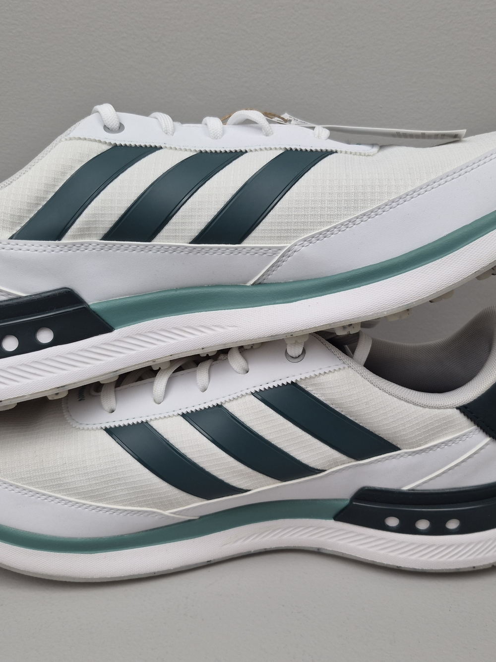 adidas S2G SL 24 Men's Spikeless Golf Shoes White/Green US 12 D JI4169 - Picture 5 of 11
